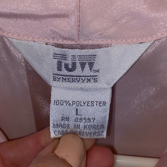 Vintage 90s TJW Mervyns pink stripes nightgown sleepwear pajamas pjs balletcore - Picture 6 of 7